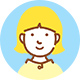女性のイラストのアイコン