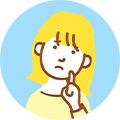 女性が悩んでいる様子