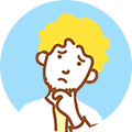 男性が悩んでいる様子