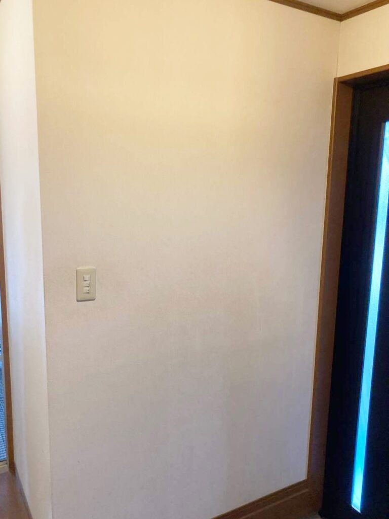 玄関横の壁にも収納ｽﾍﾟｰｽを作ります。