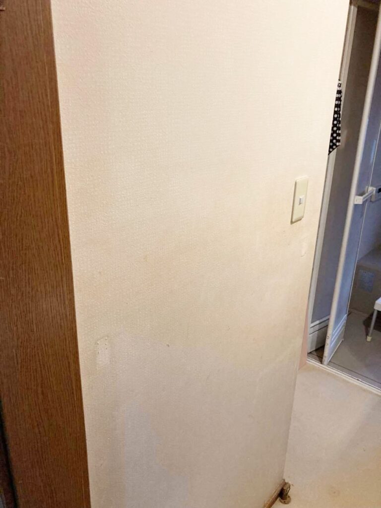 階段下になっている部分をくり抜き、収納ｽﾍﾟｰｽを作ります。