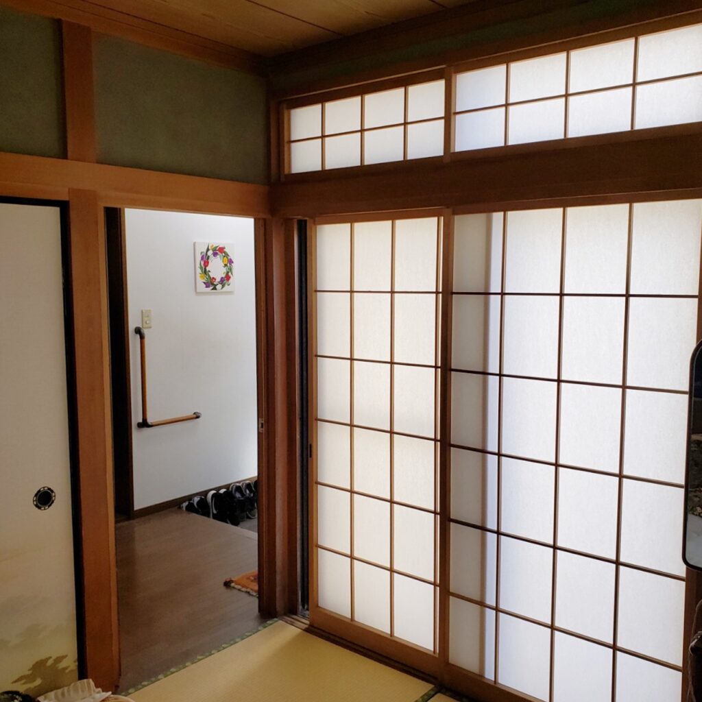 1F和室に耐震ｼｪﾙﾀｰ、ﾚｽｷｭｰﾙｰﾑを設置します。