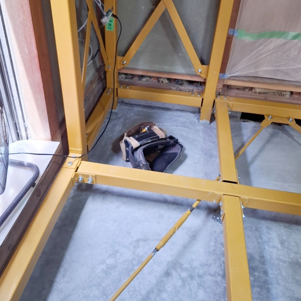 ｺﾝｸﾘｰﾄが乾き、基礎工事完了です。