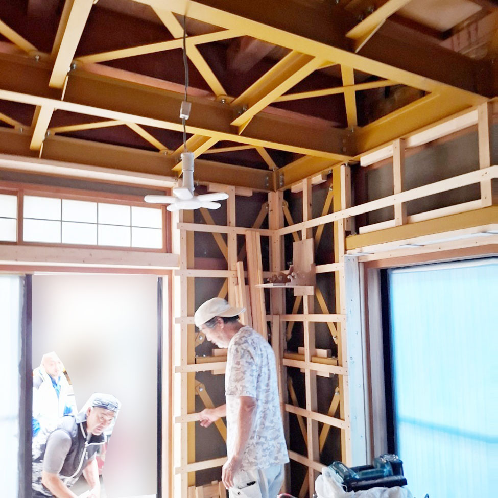 下地を作成しています。