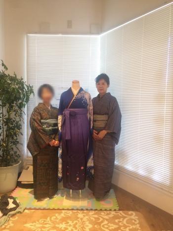 着物の着付け　体験教室の1回目