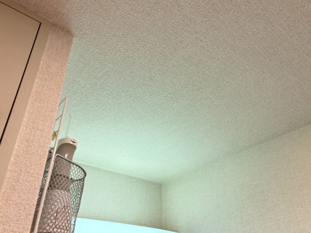 壁・天井のｸﾛｽを貼り替えます。