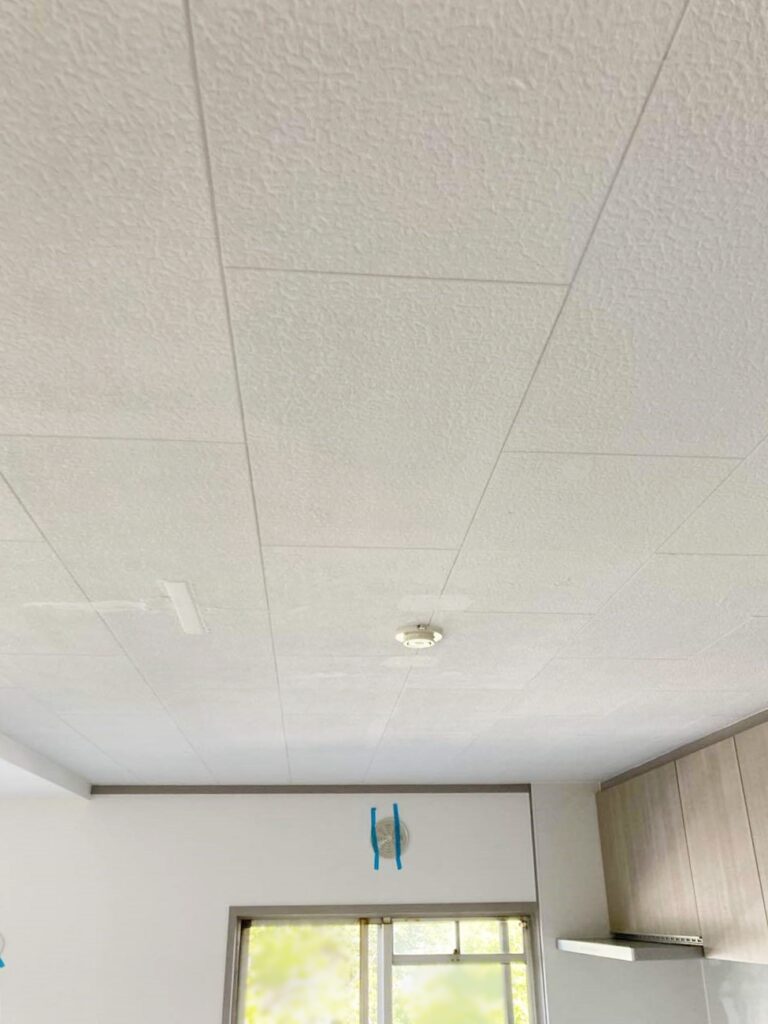 天井は塗装仕上げです。