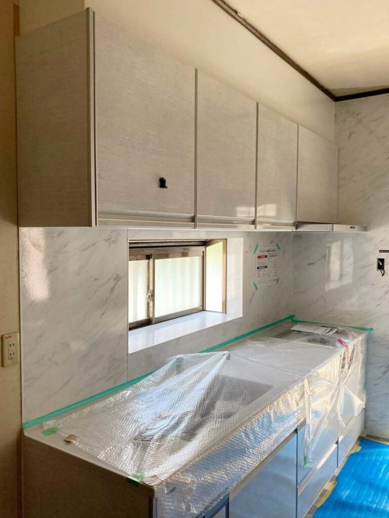 新規ｷｯﾁﾝ取付。