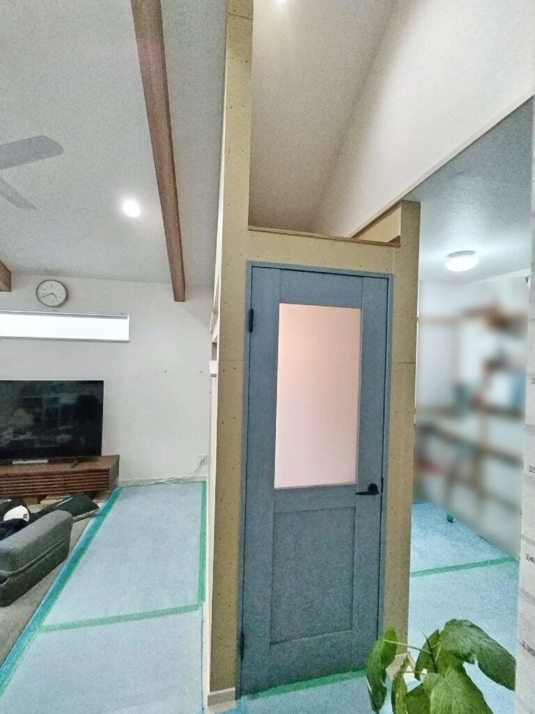 ｸﾛｽ貼りで仕上げて完成です。