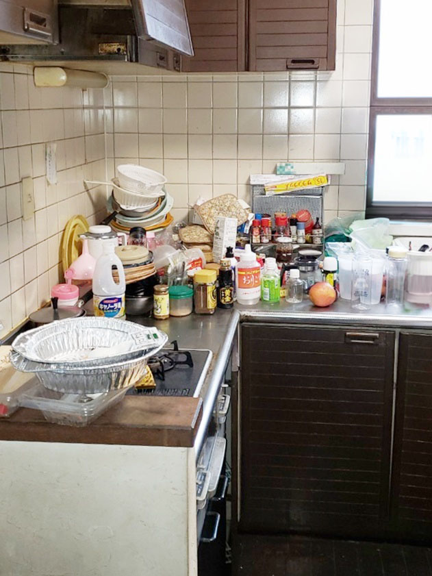 調理ｽﾍﾟｰｽは広いものの、収納ｽﾍﾟｰｽが足りていない印象です