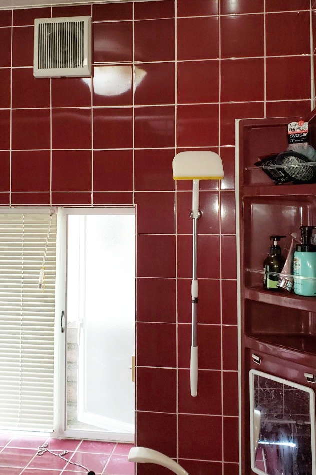 ﾀｲﾙ貼りの浴室でしたので、お掃除が大変でした。