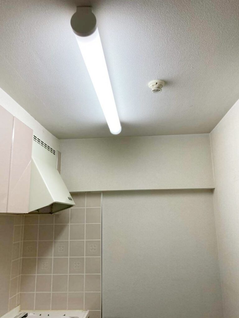 大きな照明です。圧迫感がありました。