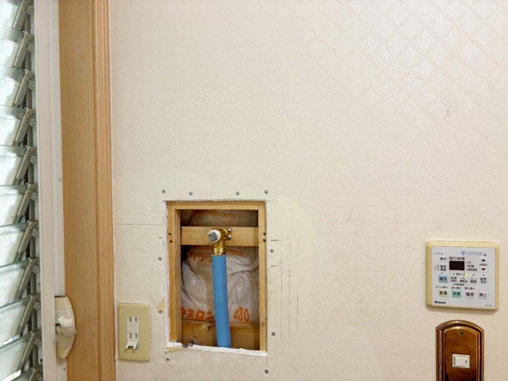 給水管を設置しました。