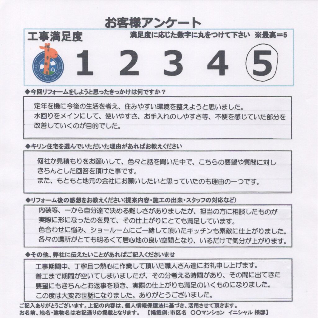 船橋市　マンション　T様邸　水まわりリフォーム