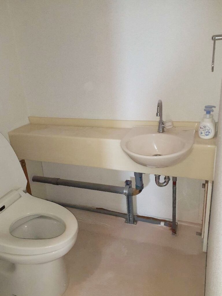 ﾄｲﾚ解体中。