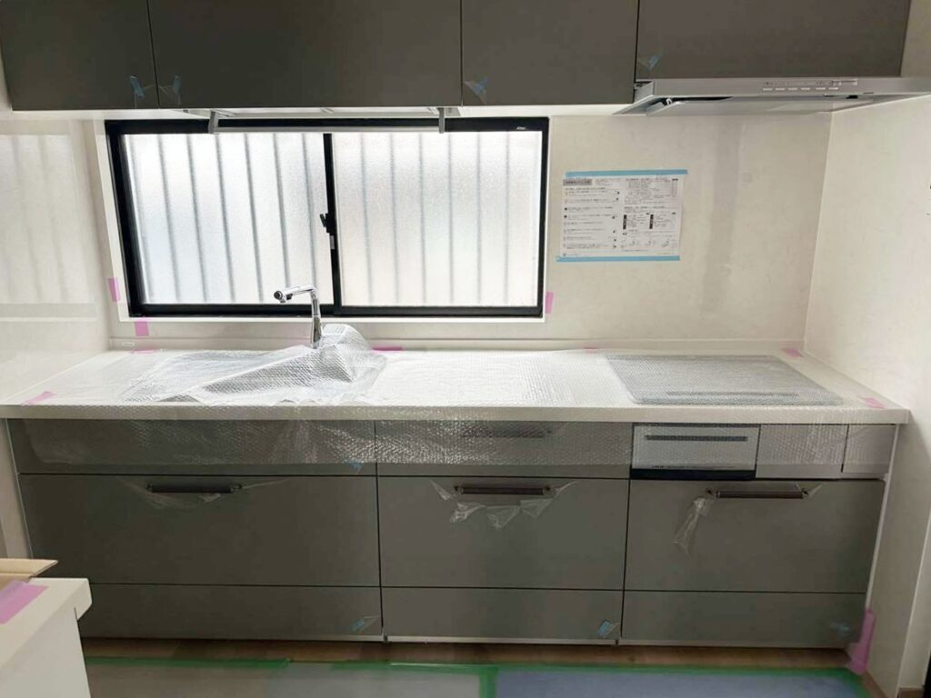 新規ｷｯﾁﾝ取付。